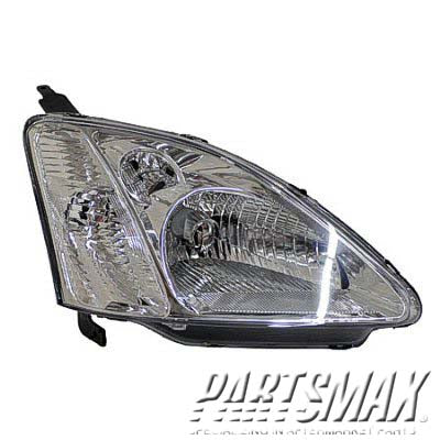 1172 | 2001-2003 HONDA CIVIC RT Headlamp lens/housing 2dr hatchback; Si | HO2519103|33101S5TC01