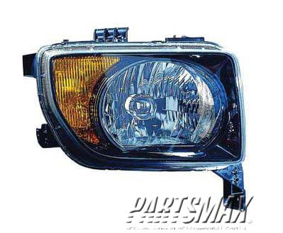 1172 | 2007-2008 HONDA ELEMENT RT Headlamp lens/housing EX/LX model | HO2519114|33101SCVA21