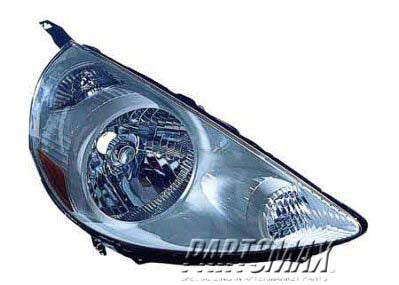 2519 | 2007-2007 HONDA FIT RT Headlamp lens/housing Tafetta White; Code NH578 | HO2519119|33101SLNA01ZD