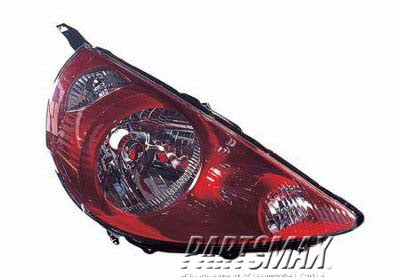 2519 | 2007-2008 HONDA FIT RT Headlamp lens/housing Milano Red; Code R81 | HO2519121|33101SLNA01ZG