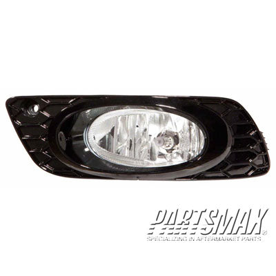 2592 | 2012-2012 HONDA CIVIC LT Fog lamp assy Sedan; Factory Installed | HO2592134|33950TR7A01