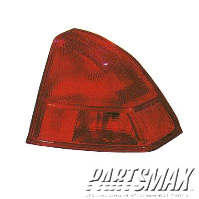 2070 | 2001-2002 HONDA CIVIC LT Taillamp assy 4dr sedan; quarter panel mounted; w/o bulbs or sockets | HO2800133|33551S5DA01