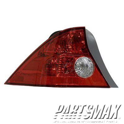 2070 | 2004-2005 HONDA CIVIC LT Taillamp assy 2dr coupe; quarter panel mounted; w/o bulbs or sockets | HO2800155|33551S5PA11