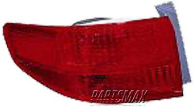 2800 | 2005-2005 HONDA ACCORD LT Taillamp assy 4dr sedan; quarter panel mounted | HO2800160|33551SDAA11