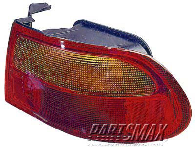 2080 | 1992-1995 HONDA CIVIC RT Taillamp assy 2dr hatchback; quarter panel mounted | HO2801130|33500SR3A01