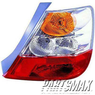 2801 | 2004-2005 HONDA CIVIC RT Taillamp assy 2dr hatchback; w/o bulbs or sockets | HO2801156|33501S5TA31