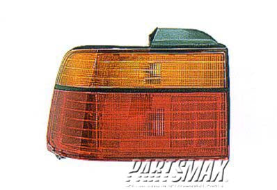 2818 | 1990-1991 HONDA ACCORD LT Taillamp lens/housing 2dr coupe/4dr sedan; body mounted | HO2818106|33551SM4A02