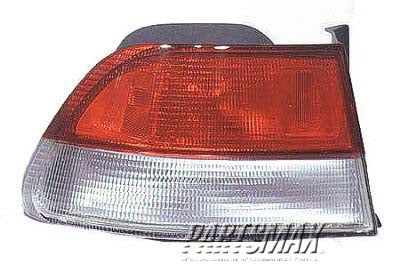 2818 | 1999-2000 HONDA CIVIC LT Taillamp lens/housing 2dr coupe; body mounted | HO2818110|33551S02A51
