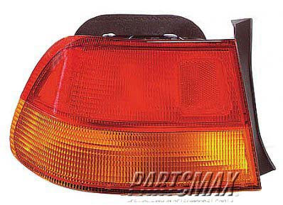 2818 | 1996-1998 HONDA CIVIC LT Taillamp lens/housing 2dr coupe; body mounted | HO2818112|33551S02A01