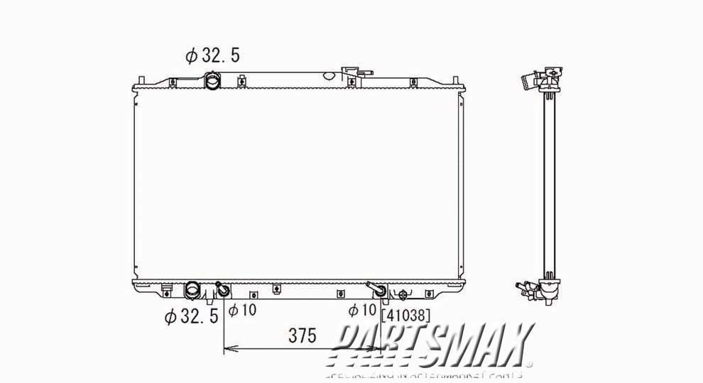 3010 | 2005-2010 HONDA ODYSSEY Radiator assembly all | HO3010200|19010RGLA51