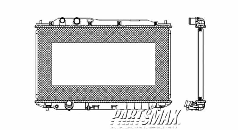 3010 | 2006-2011 HONDA CIVIC Radiator assembly w/auto trans | HO3010208|19010RNBC51