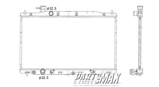 2870 | 2007-2009 HONDA CR-V Radiator assembly all; Japan Built | HO3010209|19010RZAA51