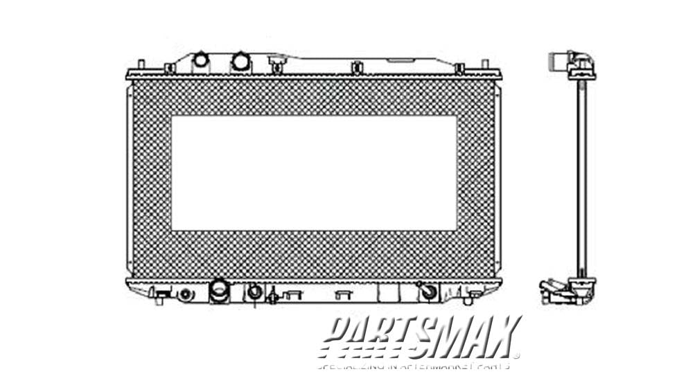 3010 | 2006-2011 HONDA CIVIC Radiator assembly HYBRID | HO3010210|19010RRH901