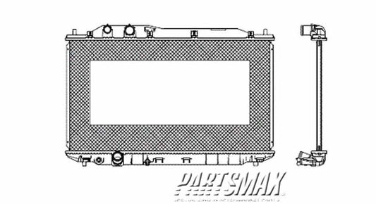 2870 | 2006-2011 HONDA CIVIC Radiator assembly 1.8L engine; w/auto trans; Japan built | HO3010211|19010RNAA51