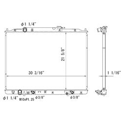 2870 | 2010-2014 HONDA RIDGELINE Radiator assembly  | HO3010223|19010RN0A52