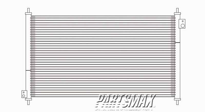 3030 | 1998-1999 HONDA ACCORD Air conditioning condenser 2dr coupe; w/V6 engine | HO3030101|80100S84A00