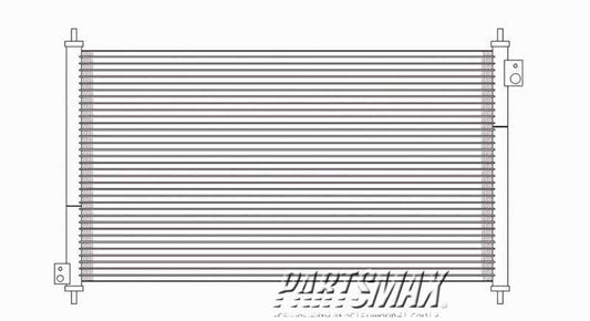 3030 | 1998-1999 HONDA ACCORD Air conditioning condenser w/V6 engine; 2dr coupe | HO3030102|80100S87A00