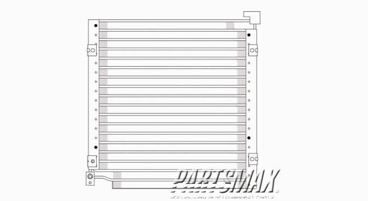 3030 | 1996-1996 HONDA CIVIC Air conditioning condenser all | HO3030108|80110S01A11