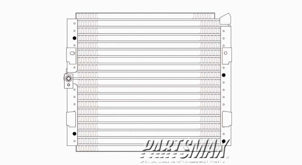 3030 | 1994-1995 HONDA CIVIC Air conditioning condenser all | HO3030112|04801SR1305