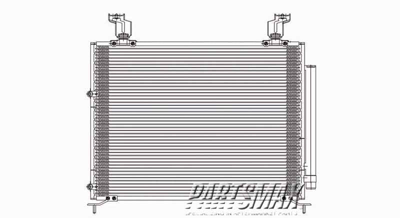 3030 | 2003-2008 HONDA PILOT Air conditioning condenser all | HO3030148|80100S9V305