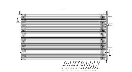 3030 | 2008-2012 HONDA ACCORD Air conditioning condenser Sedan | HO3030151|80110TA0A01