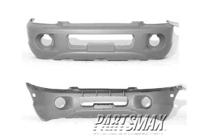 1000 | 2001-2006 HYUNDAI SANTA FE Front bumper cover prime | HY1000136|8651026910