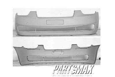 1000 | 2007-2011 HYUNDAI ACCENT Front bumper cover 2dr hatchback; prime | HY1000163|865111E010