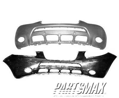 1000 | 2007-2009 HYUNDAI SANTA FE Front bumper cover w/two tone paint; prime | HY1000165|865112B020