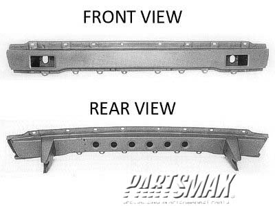 1006 | 1986-1989 HYUNDAI EXCEL Front bumper reinforcement all | HY1006101|8653021050