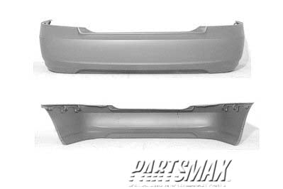 1100 | 2001-2002 HYUNDAI ELANTRA Rear bumper cover 4dr sedan; prime | HY1100131|866102D000