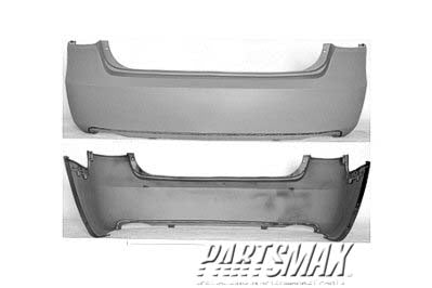 1100 | 2006-2008 HYUNDAI SONATA Rear bumper cover 2.4L; prime | HY1100147|866103K001