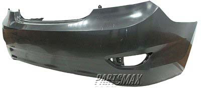 2430 | 2012-2017 HYUNDAI ACCENT Rear bumper cover H/B; prime | HY1100183|866111R200