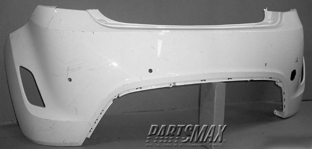 2430 | 2012-2017 HYUNDAI VELOSTER Rear bumper cover w/o Turbo; w/Rear Object Sensors; prime | HY1100187|866112V010
