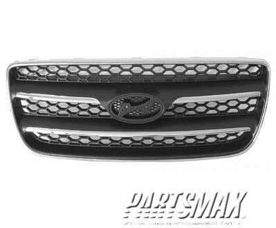 1200 | 2007-2009 HYUNDAI SANTA FE Grille assy LIMITED; Chrome Outer Ring; Chrome Baffles | HY1200147|865602B020