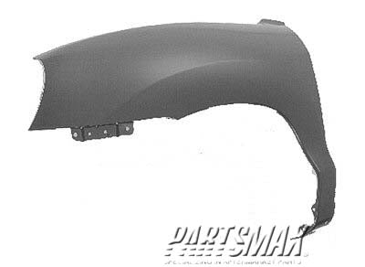 1240 | 2001-2006 HYUNDAI SANTA FE LT Front fender assy base model/GL; w/o rocker molding holes | HY1240120|6631126290