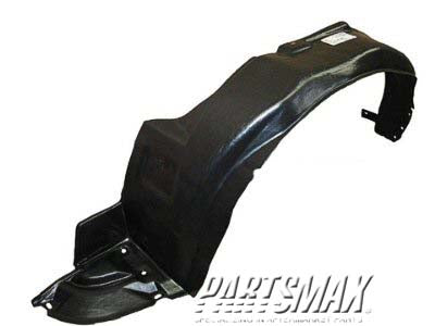 1250 | 1995-1997 HYUNDAI ACCENT LT Front fender splash shield 4dr sedan; fender liner | HY1250103|8681122000