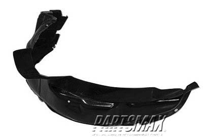 1250 | 2005-2009 HYUNDAI TUCSON LT Front fender splash shield w/2.7L engine | HY1250110|868112E010