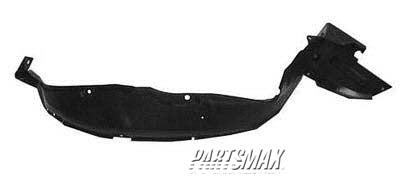 1251 | 2000-2002 HYUNDAI ACCENT RT Front fender splash shield 4dr sedan; fender liner | HY1251104|8681225000