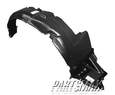 160 | 2005-2006 HYUNDAI TIBURON RT Front fender splash shield plastic liner | HY1251109|868122C500