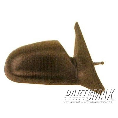 1320 | 2000-2002 HYUNDAI ACCENT LT Mirror outside rear view 4dr sedan; manual; black | HY1320120|8761025011CA