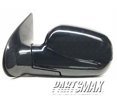 1700 | 2003-2004 HYUNDAI SANTA FE LT Mirror outside rear view BASE; heated power remote; black; from 12/3/02 | HY1320143|8761026201CA