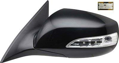 1700 | 2010-2016 HYUNDAI GENESIS COUPE LT Mirror outside rear view Heated; w/Side Repeater Lamps; PTM | HY1320193|876102M130
