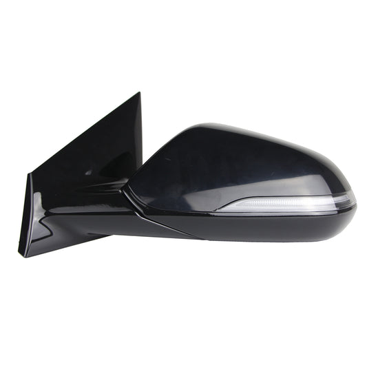 1700 | 2018-2019 HYUNDAI SONATA LT Mirror outside rear view Heated; w/Blind Spot Detection; w/o Memory; w/Signal Lamp; Gloss Black; PTM | HY1320239|87610C2560