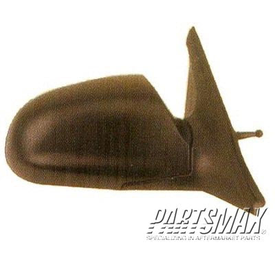 1321 | 2000-2002 HYUNDAI ACCENT RT Mirror outside rear view 4dr sedan; manual; black | HY1321120|8762025111CA