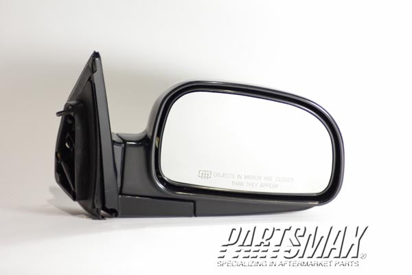 1710 | 2001-2004 HYUNDAI SANTA FE RT Mirror outside rear view GL; USA; heated power remote; black; to 12/2/02 | HY1321136|8762026820CA