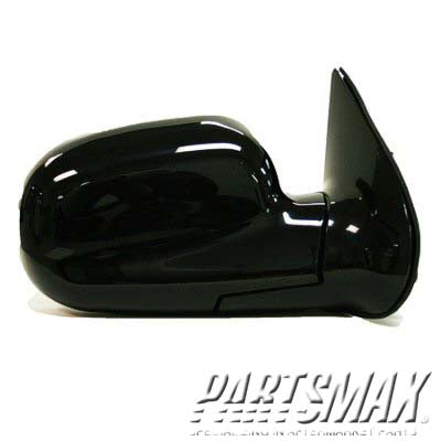1321 | 2001-2004 HYUNDAI SANTA FE RT Mirror outside rear view GL; USA; non-heated power remote; black; to 12/2/02 | HY1321137|8762026600CA