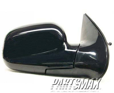 1710 | 2003-2004 HYUNDAI SANTA FE RT Mirror outside rear view BASE; manual; black; from 12/3/02 | HY1321142|8762026501CA