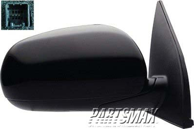 1321 | 2010-2011 HYUNDAI ACCENT RT Mirror outside rear view Sedan; Power; PTM | HY1321172|876201E720