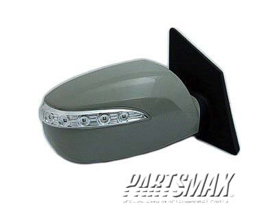 1321 | 2010-2011 HYUNDAI TUCSON RT Mirror outside rear view LIMITED; Power; Non-Heated; w/Signal Lamp; PTM | HY1321177|876202S040