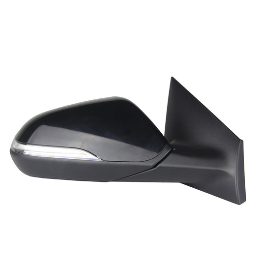 1321 | 2015-2017 HYUNDAI SONATA RT Mirror outside rear view w/BLIS; w/Signal Lamp; w/o Memory; Matte Black Base; PTM | HY1321236|87620C2020
